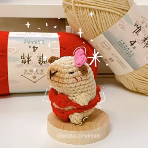Móc khoá len Capybara mặc Bikini phiên bản mùa hè 👙☀️